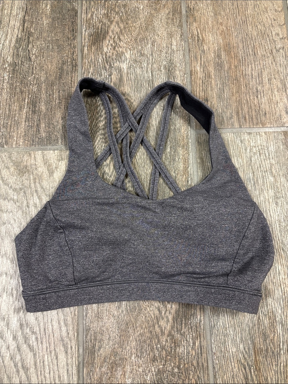 Lululemon grey energy bra size 4